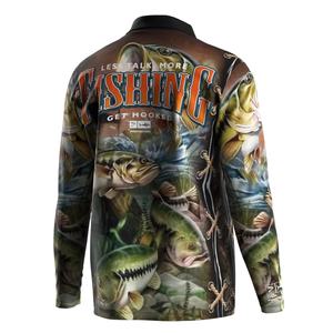 Camisa Polo de Pesca para Hombre Resistente a los Arañazos, Absorbe la Humedad, Protección Solar UPF 50+ para Cazadores Entusiastas - Product Image 3