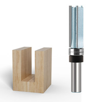 1 pièce Fraise à face droite à trois lames en acier au tungstène pour le travail du bois, à double usage pour rainurer et tailler