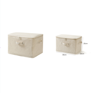 Home storage & organization reusable waterproof cotton linen Storage Boxes