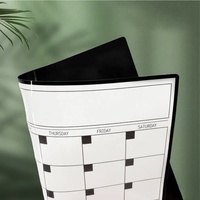Tableau de calendrier magnétique effaçable à sec prêt à être expédié pour réfrigérateur, tableau blanc magnétique amovible effaçable pour planificateur mensuel, hebdomadaire et quotidien