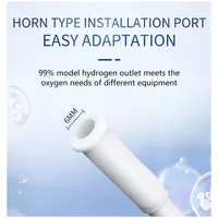 Cannule nasale ionisante en silicone à haut débit, non électrique, pour hydrogène/oxygène, compatible avec la plupart des machines d'inhalation d'hydrogène