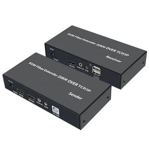 Extenseur KVM Fibre Optique Haute Qualité 20KM sur Fibre Unique <span class=keywords><strong>TX</strong></span> RX avec USB pour PC - Product Image 1