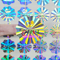 Autocollants d'hologramme 3D personnalisés en usine rouleau d'étiquette holographique anti-contrefaçon brillant autocollant adhésif brillant