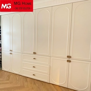 Armoire 2 portes blanche Armoire blanche avec 2 tiroirs Armoire blanche de base - Product Image 1