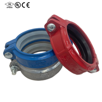 Raccord rainuré en fonte ductile pour systèmes de lutte contre l'incendie et systèmes de sprinklers, raccord rigide pour conduites de protection incendie
