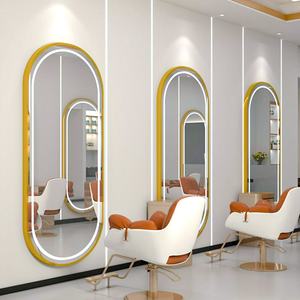 Ensemble de mobilier de salon de coiffure haut de gamme moderne, couleur rose, solution tout-en-un, fauteuil de barbier - Product Image 5