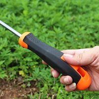 Outil de désherbage de jardin avec lame en acier au carbone et manche en caoutchouc, pour plantation, repiquage et creusement en extérieur, personnalisable OEM