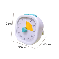 Timer hitung mundur produktivitas 60 menit, dengan Timer meja dapur google magnetis lampu, Timer Visual belajar Pomodoro untuk anak-anak
