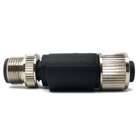 Konektor Industri CANOPEN Male Female Splitter 5 Pin Kode a M12 Konektor Y