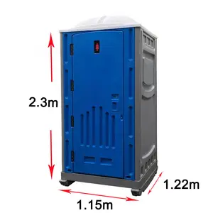 सस्ते प्लास्टिक सार्वजनिक मोबाइल फूहड़ शौचालय पोर्टेबल एचडीपीई आउटडोर शौचालय पोर्टेबल