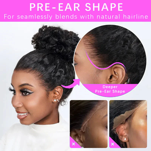Perruques <span class=keywords><strong>360</strong></span> sans colle style tendance, cheveux humains avec cordon de serrage, cheveux vierges brésiliens, perruque pleine dentelle haute densité pré-épilée, perruques <span class=keywords><strong>360</strong></span> - Product Image 4