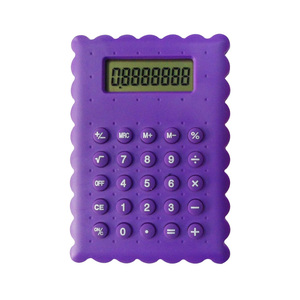 Phong cách mới Quà Tặng <span class=keywords><strong>Silicone</strong></span> bàn phím 8 chữ số điện tử trẻ em đầy màu sắc máy tính - Product Image 1