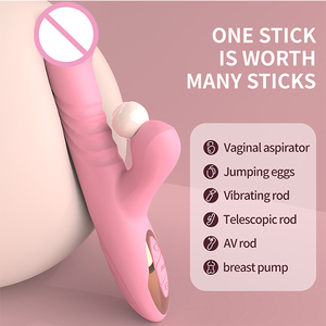 เครื่องนวดสั่นสะเทือนซิลิโคนแบบขายส่งสำหรับนวดผ่อนคลายทั่วร่างกาย หัวคู่ กระตุ้นจุดจี สำหรับผู้หญิง เครื่องช่วยสำเร็จความใคร่ทางช่องคลอด ของเล่นทางเพศสำหรับผู้ใหญ่ - Product Image 4