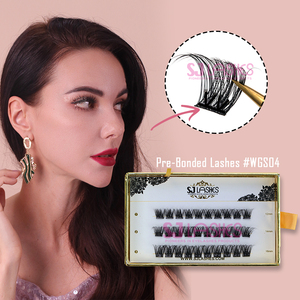 <span class=keywords><strong>Pestañas</strong></span> Postizas en Racimo Individuales sin <span class=keywords><strong>Pegamento</strong></span>, Forma YY, Hechas a Mano, PBT Pre-Encoladas, Empaque Personalizado - Product Image 4