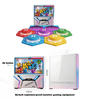 Système de jeu au sol interactif commercial à capteur de mouvement LED pour aire de jeux intérieure pour enfants avec jeux de saut multijoueurs