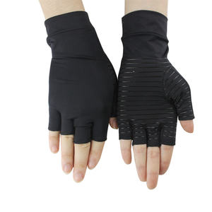 Guantes de compresión de cobre para artritis El mejor guante sin dedos con infusión de cobre para túnel carpiano, RSI, escritura por computadora reumatoide - Product Image 1
