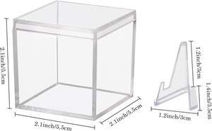 Fábrica al por mayor de acrílico transparente Mini béisbol Softball anillo vitrina para la exhibición solamente - Product Image 2