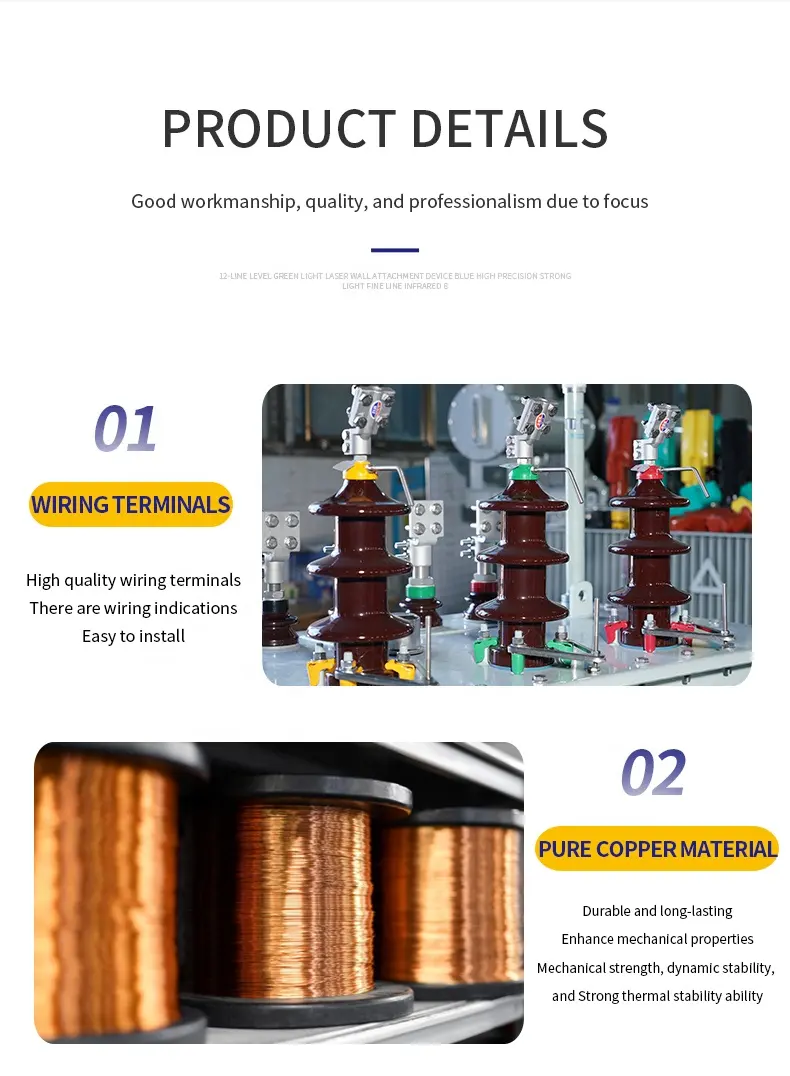 Oil immersed transformer 3-phase power transformer - 6300kva support factory customization mv hv transformers