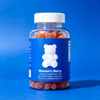Complément alimentaire aromatisé aux baies pour femmes OEM - Vitamines A, C, E et B6 - 60 gommes