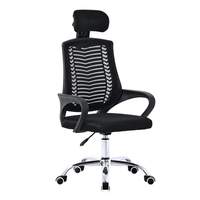 Échantillon Gratuit Chaise de Bureau Moderne en Maille de Haute Qualité Incassable, Pivotante et Réglable avec Appui-tête