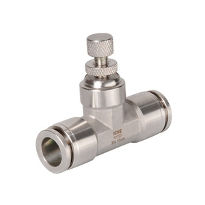 Connecteur en T en acier inoxydable ROKE 304 10 mm à double ferule à connexion rapide pour gaz - Product Image 1
