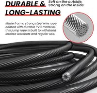 Corde à sauter en gros, cordes à sauter pour le fitness, corde à sauter de vitesse pour l'entraînement avec roulements à billes