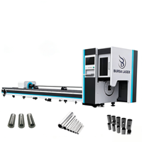 Machine de découpe laser à fibre semi-automatique BLFT 6024 pour tubes, découpeuse laser industrielle pour tubes métalliques en acier et aluminium
