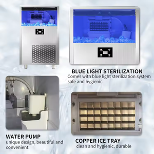 Máquina de Hielo Comercial de 100 kg/24 horas, Máquina para Hacer Hielo en Cubos - Product Image 3