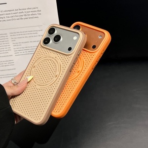 Coque de téléphone magnétique antichoc en PC et TPU avec dissipation thermique en nid d'abeille pour iPhone 17 16 15 Pro Max 14 13 12 – Vente en gros - Product Image 5