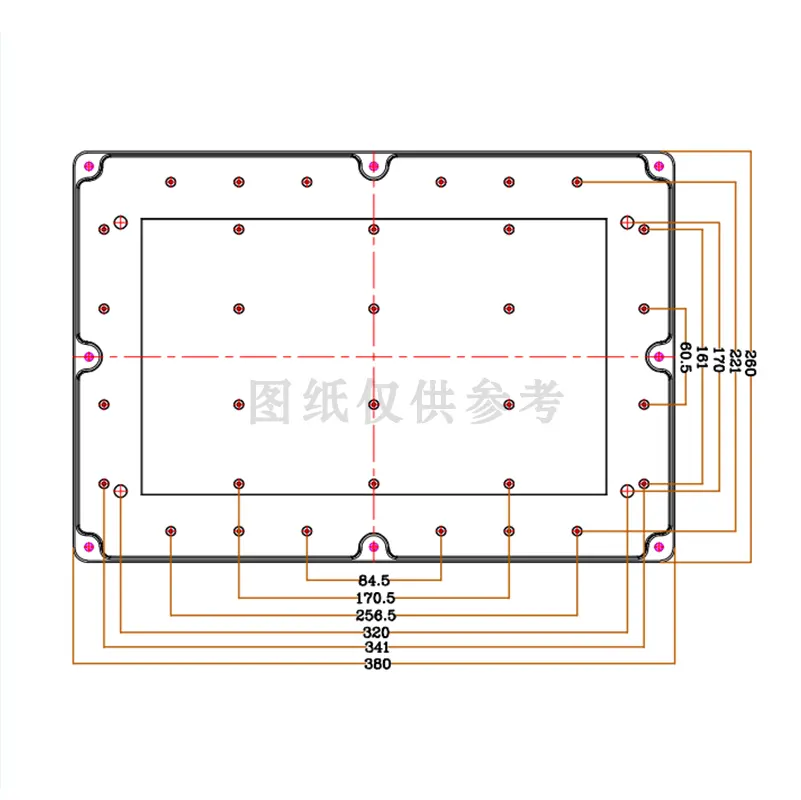 Tùy chỉnh ABS nhựa IP65 không thấm nước lớn cụ dự án hộp trường hợp thiết kế PCB ngoài trời hộp dự án bao vây điện tử