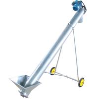 Convoyeur à vis motorisé Quanfeng pour sable de silice, céréales et pierres – Chargement rapide, conception à vis sans fin, capacité 1-2T/H