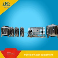 Système d'osmose inverse chimique électronique biomédical entièrement automatique de 6 tonnes EDI traitement de l'eau à pression désionisée ultra-pure