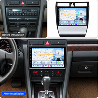 Lecteur DVD de voiture BHNEW, autoradio Android pour Audi A6 C5 1997-2004, CarPlay sans fil, autoradio stéréo, navigation GPS, DSP, écran partagé