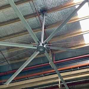 พัดลมเพดานอุตสาหกรรม HVLS ประหยัดพลังงาน กันน้ำ พร้อมใบพัดลมแบบ Air Cool สำหรับผู้ผลิตพัดลม HVLS OEM - Product Image 2