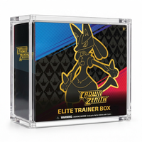 Boîte de présentation magnétique en acrylique transparent pour Elite Trainer Box et Booster Box, résistante aux UV, avec couvercle magnétique