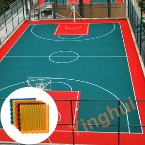 O-01 tùy chỉnh xách tay nhựa bền PP sân tennis sàn bên ngoài sân chơi bóng rổ sàn - Product Image 1