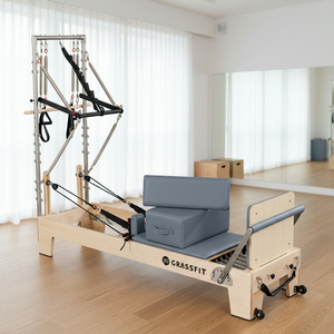 Reformer Pilates Professionnel Portable en Bois d'Érable Demi-Trapec, Tour d'entraînement de Yoga à Domicile - Product Image 2