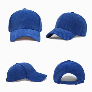 Gorra de Béisbol de Pana de Alta Calidad con 6 Paneles, Cálida, con Rayas, Logotipo Personalizado, Estilo Vintage Lavado, para Hombre y Mujer - Product Image 2