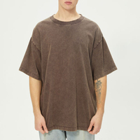 T-shirt vintage délavé à l'acide 100 % coton, unisexe, coupe oversize, manches courtes, décontracté, pour tous les jours – Meilleure vente