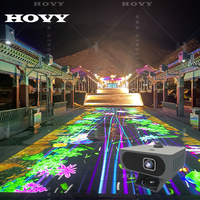 Projecteur de sol portable HOVY avec écran LCD holographique 3D, prix, projection interactive au laser pour parc d'attractions