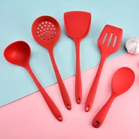 Offre Spéciale : Ensemble de 5 Ustensiles de Cuisine en Silicone Résistants à la Chaleur – Spatules de Cuisson Économiques pour la Maison et la Cuisine