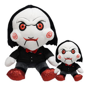 Halloween Panic SAW Peluche Billy est un tueur en série avec une tronçonneuse Célèbre personnage de film Poupées en peluche Horreur Coussin - Product Image 1