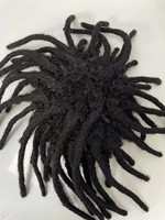 Dreadlocks Toupee Hommes Afro Kinky Curly 100% Perruques de Cheveux Humains pour Homme Noir Postiche Naturelle Prothèse Capillaire pour Homme