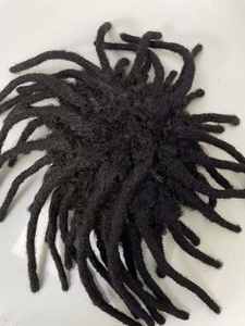 Pelucas <span class=keywords><strong>de</strong></span> cabello humano 100% rizado Afro para hombres, tupé <span class=keywords><strong>de</strong></span> <span class=keywords><strong>Rastas</strong></span>, cabello Natural para hombres negros, prótesis capilar - Product Image 5