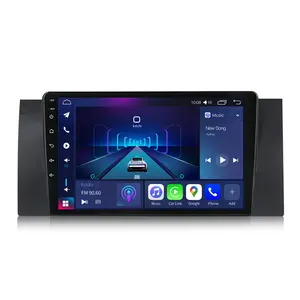 Auto Android Player Android12 QLED Bildschirm für BMW 5er X5 E39 E53 Autoradio GPS Carplay Navi WiFi 4g LTE