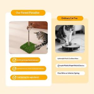 Grass Cat Scratcher Tumbler <strong>Sound</strong> Spring Cat Teaser <strong>Forest</strong> Sisal Simulation <strong>Bird</strong> Chew Cat Toy Factory Wholesale - Product Image 4