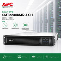 APC Smart UPS SMT2200RMI2U 2200VA 1980W 2U Rack Mount Line Interactive UPS Alimentation 230V pour Serveur et Équipement Réseau