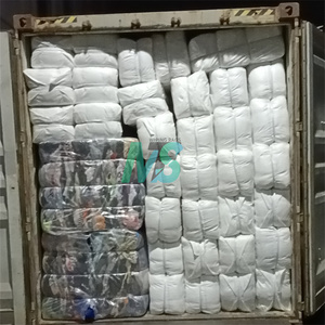 100% Recycled Cotton Knit Rags Soft Absorbent Industrial Cleaning Cloth Cut From Reclaimed Clothes Textile Waste <b>Wipes</b> - Product Image 5