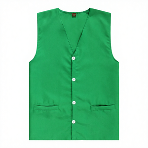 เสื้อกั๊กผู้ชายลำลอง คอวี ผ้าโพลีเอสเตอร์ ชั้นเดียว กระดุมติด จุของได้เยอะ สไตล์บ็อกเซอร์ ใส่สบาย ระบายอากาศดี เหมาะสำหรับฤดูร้อน ซักได้ - Product Image 4