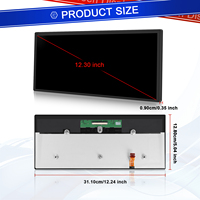 Podofo Pantalla táctil LCD de 12,3 pulgadas Uconnect Radio Navegación Módulo LCD Pantalla de visualización para Tesla Model X S S2 Venta al por mayor
